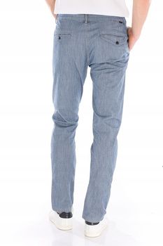 LEE CHINO MĘSKIE SPODNIE MATERIAŁOWE PIN STRIPE L768YACK 112121145