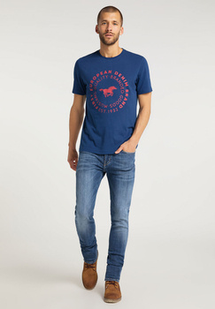 T-SHIRT MĘSKI MUSTANG ALEX C PRINT ESTATE BLUE 1009930 5335