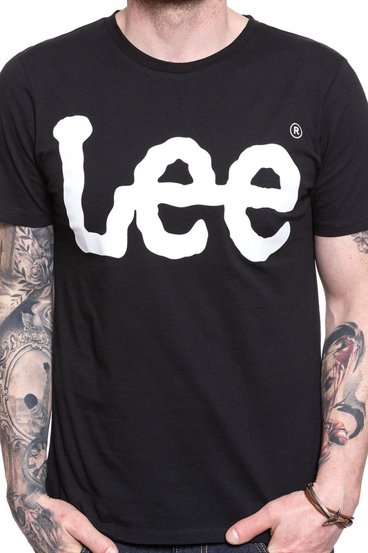 KOSZULKA LEE LOGO TEE BLACK L62AAI01 112114426