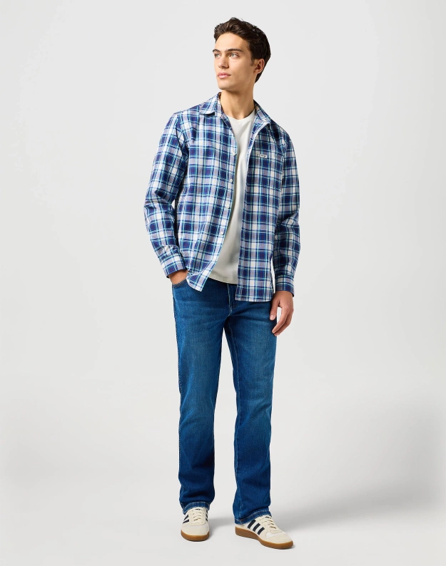 MESKIE SPODNIE WRANGLER TEXAS VERDANT TONE 112364455