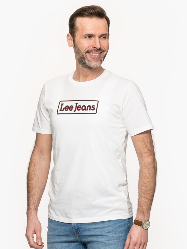 MĘSKI T-SHIRT LEE LEE JEANS TEE BRIGHT WHITE L65LFELJ 112116078