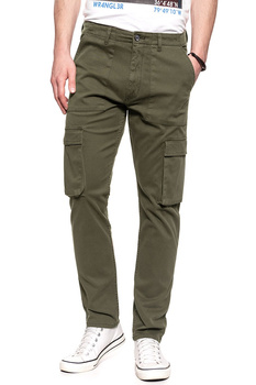 WRANGLER SPODNIE MĘSKIE CARGO IVY GREEN W15EA4XIX 112126802