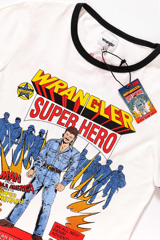 KOSZULKA WRANGLER RINGER HERO TEE VAPOROUS GRAY W7B79FKWV 112131549