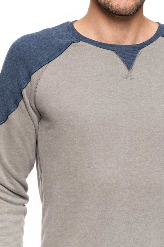 TOM TAILOR COLOURBLOCK CREWNECK 2529543.00.12 COL. 2677