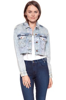 DAMSKA KURTKA JEANSOWA WRANGLER RETRO CROP JACKET WRAINBOW WASH W417RI24K 112128793