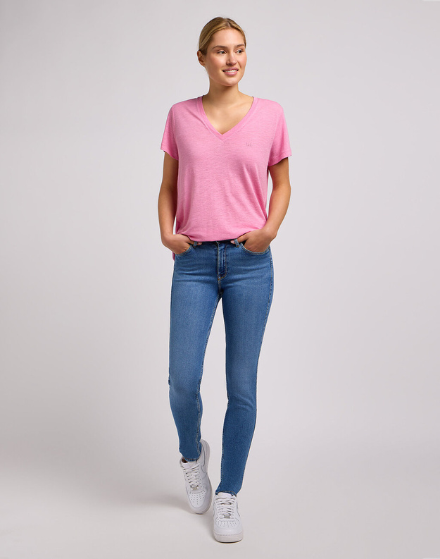LEE DAMSKIE SPODNIE JEANSOWE FOREVERFIT INDIGO SPRINGS 112348936 L32S007972