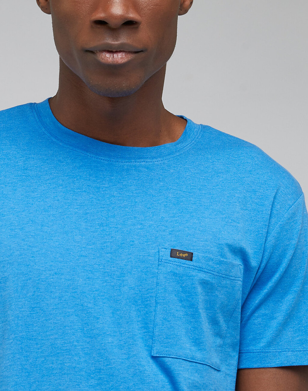 LEE ULTIMATE POCKET TEE MĘSKI T-SHIRT KOSZULKA LOGO LIGHT BLUE L66JWTA13 112330630