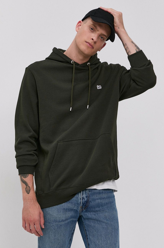 LEE PLAIN HOODIE SERPICO GREEN L80YTJOJ 112140885