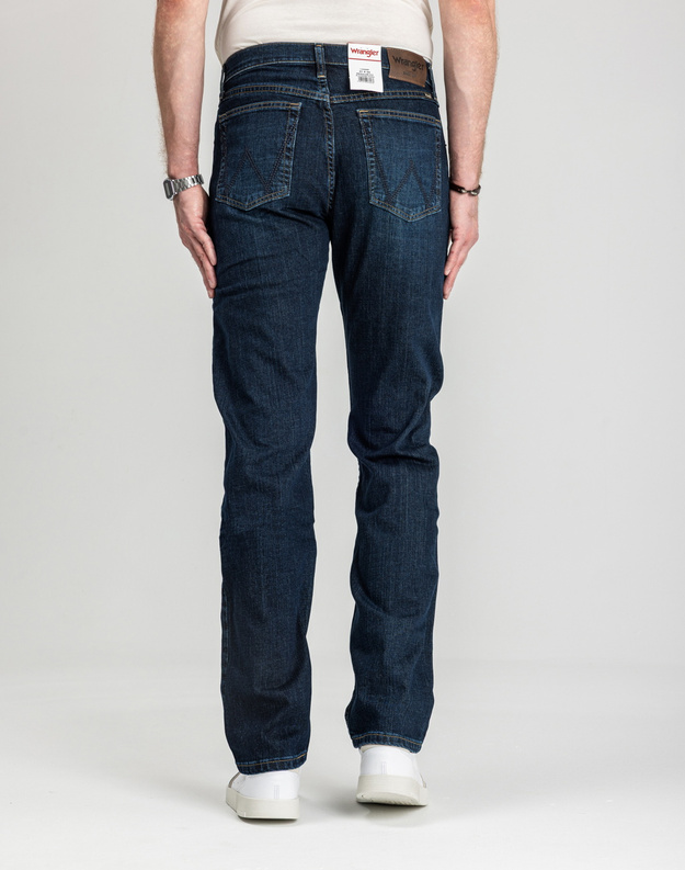 Męskie Spodnie Jeansowe Wrangler Regular Fit Blackened Indigo 112352956