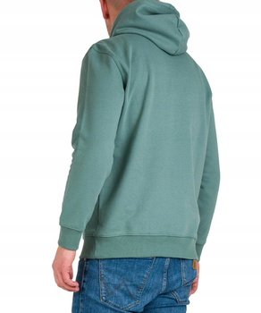 LEE BRANDED HOODIE MĘSKA BLUZA LOGO STEEL GREEN L85DJCTY 112144600