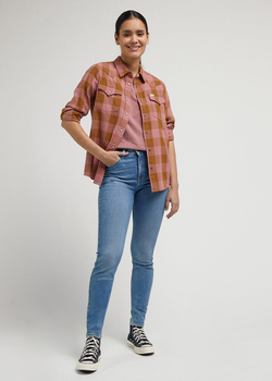 LEE SCARLETT HIGH DAMSKIE SPODNIE JEANSOWE BRIGHT STORMS L626GUD40