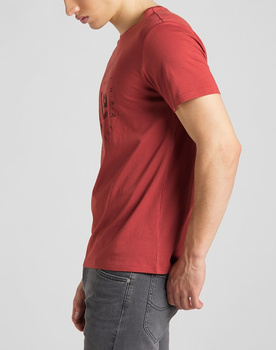 LEE CIRCLE TEE MĘSKI T-SHIRT RED OCHRE L64HFQOE 112140500