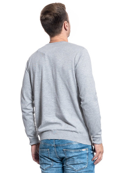 SWETER MĘSKI WRANGLER CREWNECK KNIT MID GREY MEL W8A02PX37 112132350