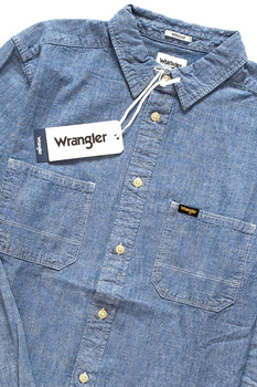 WRANGLER LS WORKWEAR SHIRT LIGHT INDIGO W5A14TB4E 112129963