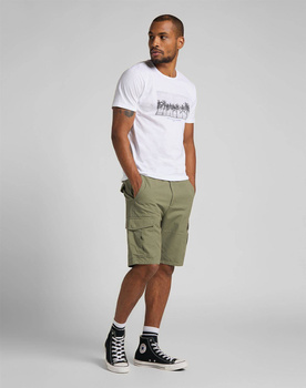 MĘSKI T-SHIRT LEE SS PICTURE TEE WHITE CANVAS L60ZFERR 112113661