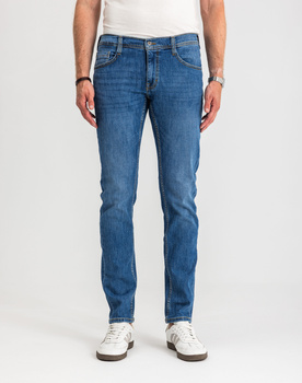 Męskie Spodnie Jeansowe Mustang Style Oregon Tapered Denim Blue 1017123 5000 623