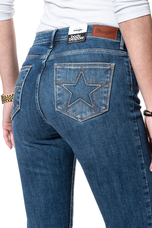 WRANGLER HIGH RISE SLIM RETRO BLUE W27GGS071 112128045