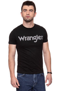 KOSZULKA WRANGLER SS LOGO TEE BLACK W7C04D301 112131586
