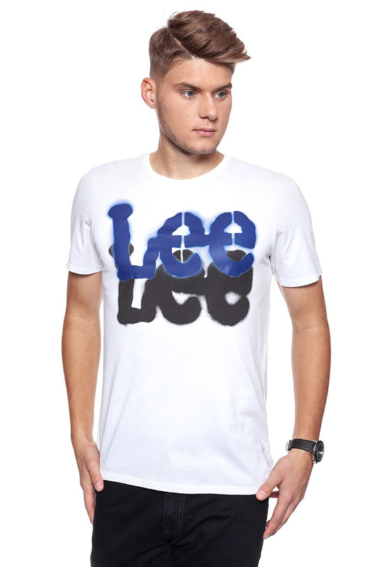 LEE T SHIRT LOGO TEE WHITE L65ZAI12