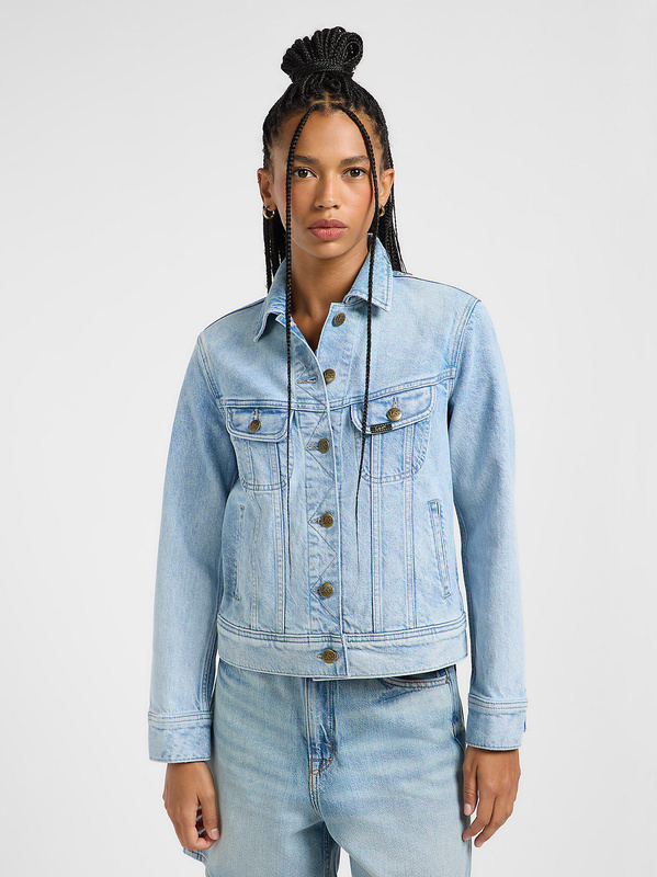 LEE DAMSKA KURTKA JEANSOWA LEE RIDER JACKET NEW FIXATION 112363645