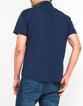 LEE BUTTON DOWN SS MĘSKA KOSZULA MATERIAŁOWA KRÓTKI RĘKAW NAVY DROP L886GDEE 112123643