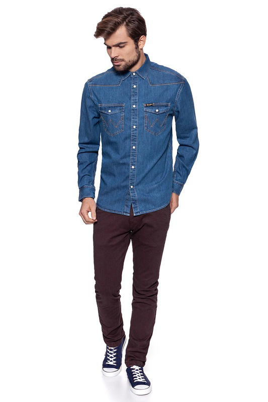 WRANGLER CLASSIC WESTERN MID INDIGO W5834O18E