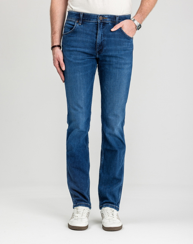 MESKIE SPODNIE  WRANGLER GREENSBORO DANDELION SUMMER 112364419