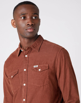 WRANGLER LS 2PKT FLAP SHIRT MĘSKA KOSZULA TORTOISE SHELL W5A54AH08 112130051