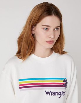 DAMSKA BLUZA WRANGLER RETRO SWEAT OFF WHITE W6N0HA737 112130761