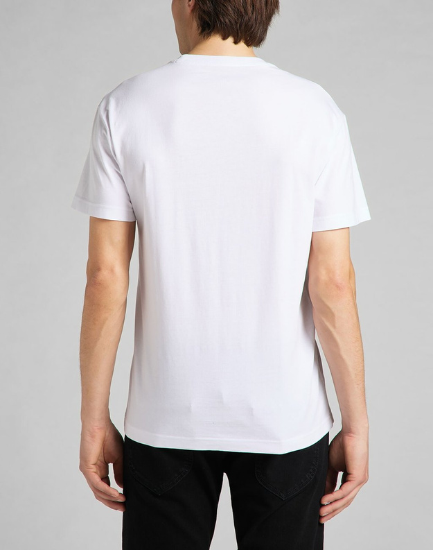 MĘSKA KOSZULKA LEE SMALL CHEST LOGO T WHITE L60JFQ12 112142426