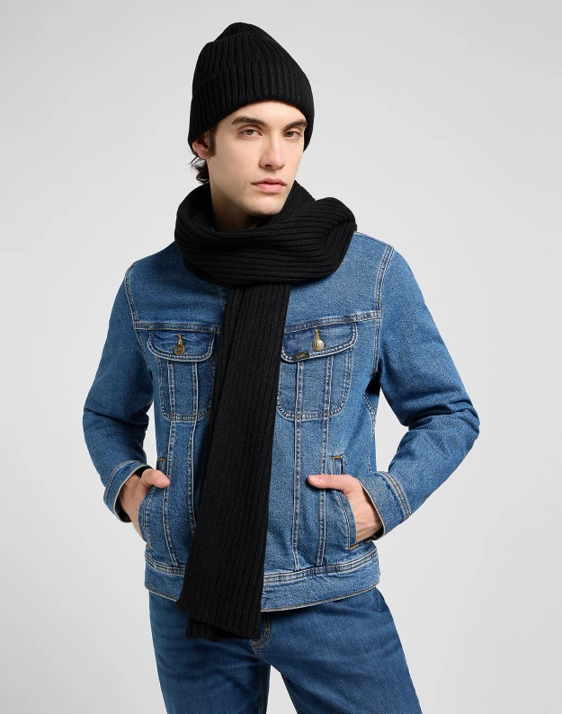 ZESTAW CZAPKA I SZALIK LEE XMAS PACK BLACK 112372695