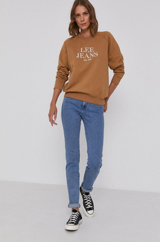 LEE CREW NECK SWS DAMSKA BLUZA TOBACCO BROWN L53ATXSZ 112140225