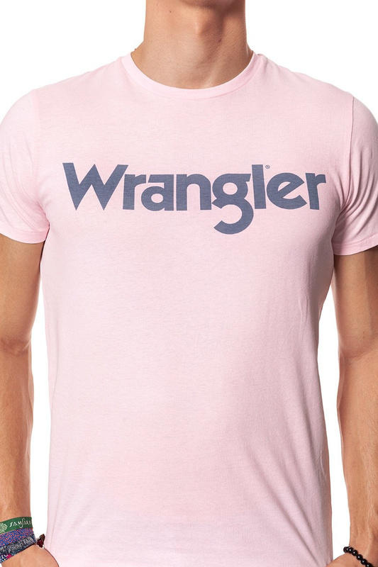 KOSZULKA WRANGLER SS LOGO TEE PEPPA PINK W7A86D3U6 112131299