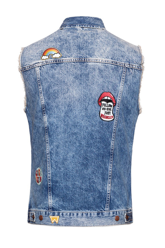 WRANGLER DENIM VEST BLUE TOMORROW W447GW13N 112128887