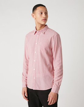 WRANGLER LS 1PKT MĘSKA KOSZULA W PASKI DŁUGI RĘKAW SHIRT RED W5A14MX47 112129958