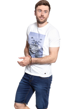 MUSTANG T SHIRT Photoprint Tee CLOUD DANCER 1007543 2020