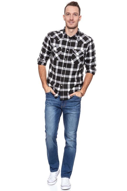 SPODNIE MĘSKIE MUSTANG Tramper Tapered DENIM BLUE 1004457 5000 313