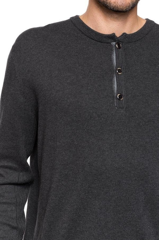 MĘSKI SWETER TOM TAILOR HENLEY WITH RIB DETAILS 3018989.00.10 COL. 2572