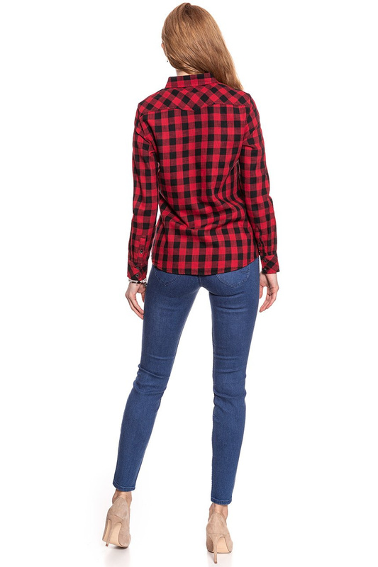 KOSZULA WRANGLER LS WESTERN SHIRT SCARLET RED W5240N6UU 112129356