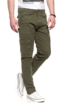 WRANGLER SPODNIE MĘSKIE CARGO IVY GREEN W15EA4XIX 112126802