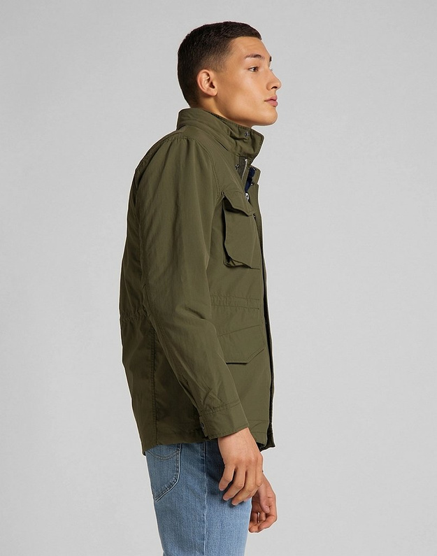 MĘSKA KURTKA PRZEJŚCIOWA LEE FIELD JACKET OLIVE GREEN L88RKDNX 112123778