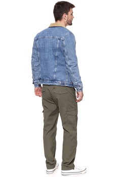 KURTKA JEANSOWA WRANGLER HAWKINS JACKET STONE BLUE W458ER255 112128909