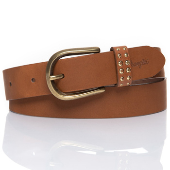 DAMSKI PASEK WRANGLER STUDSY BELT BROWN W0B84US85 112125580