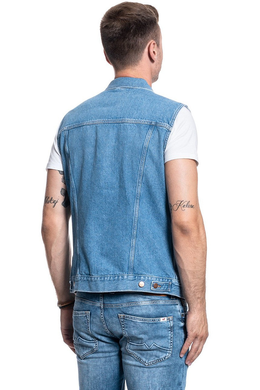 BEZRĘKAWNIK MĘSKI WRANGLER DENIM VEST YOSEMITE W447TW27Z 112128891