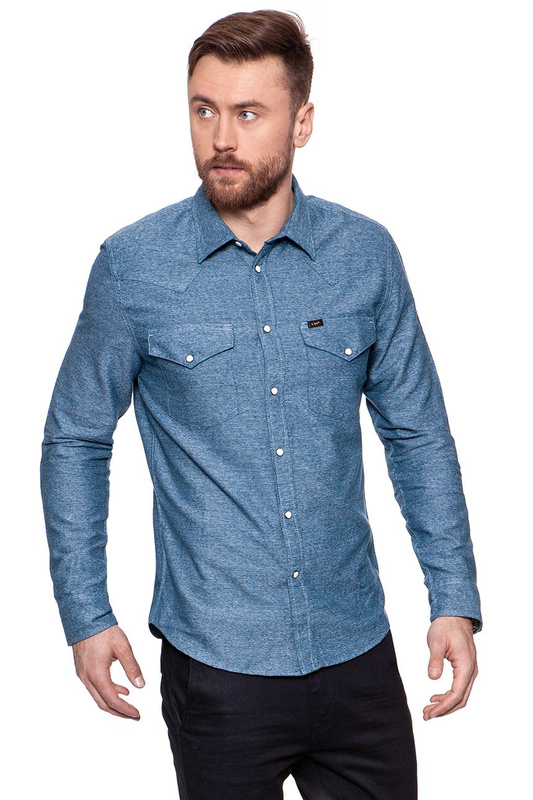 LEE WESTERN SHIRT MEDIEVAL BLUE L643CV13