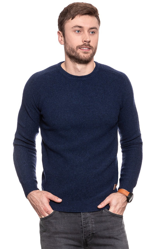 MĘSKI SWETER WRANGLER STRUCTURAL KNIT NAVY W8627P135 112132331