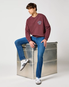 MESKIE SPODNIE WRANGLER RIVER SUNDOWN BLUE 112356835