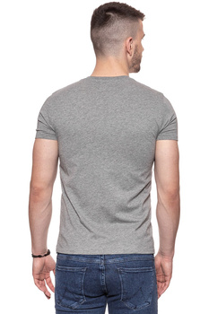 KOSZULKA WRANGLER SS LOGO TEE GREY MARL W7C04D3VB 112131591