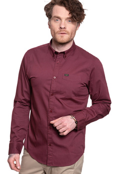 LEE LEE BUTTON DOWN BURGUNDY L880NBMF 112123304