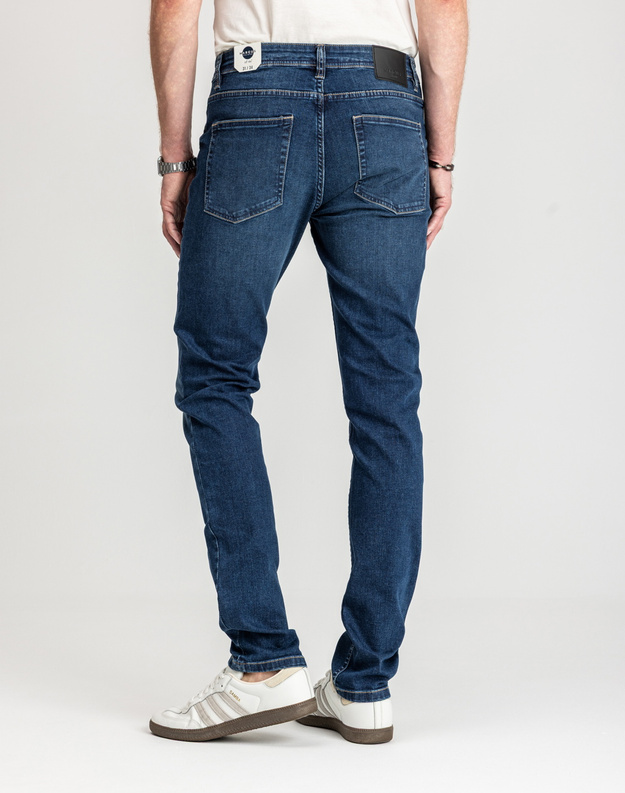 Męskie Spodnie Jeansowe Marcus Felix 2222 Jeans Texas Blue Used 14-200312 